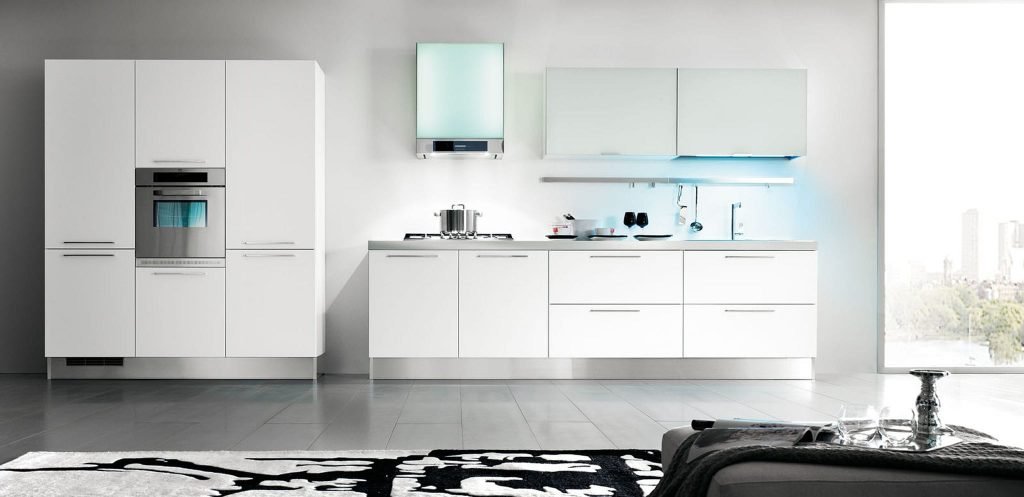 کابینت آشپزخانه PVC سفید