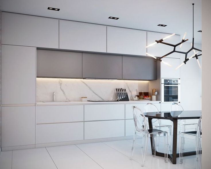 کابینت سفید طوسی پله ای جدید