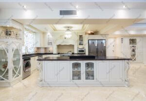 کابینت آشپزخانه کلاسیک ایرانی با هود مخفی