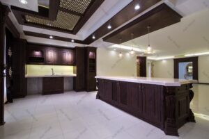 آشپزخانه با کابینت کلاسیک
