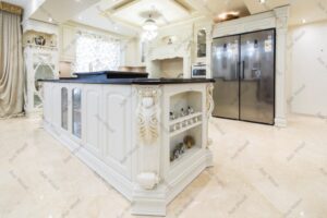 کابینت آشپزخانه کلاسیک ایرانی با هود مخفی
