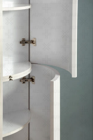 کابینت منحنی سفید