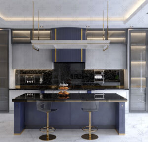 کابینت نئوکلاسیک بدون دستگیره