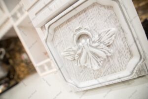 جزییات کابینت چوبی سفید