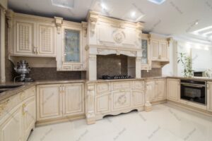 طراحی کابینت آشپزخانه چوبی