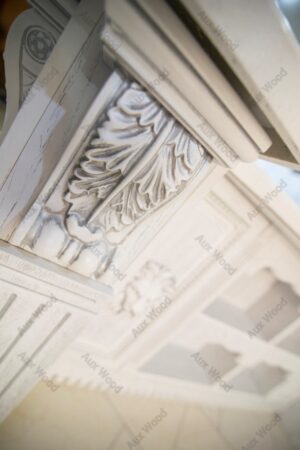 جزییات کابینت چوبی سفید