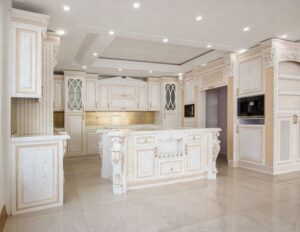 کابینت چوبی آشپزخانه سبک کلاسیک