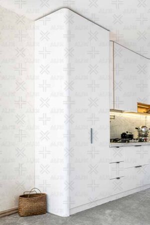 کابینت مدرن سفید آشپزخانه