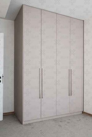 کمد دیواری طوسی مدرن