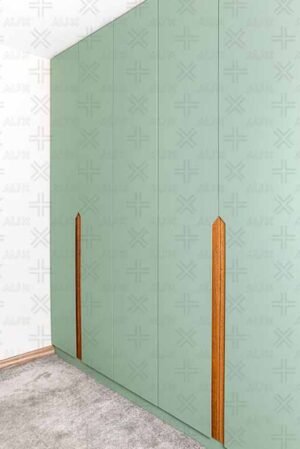 کمد دیواری سبز مدرن