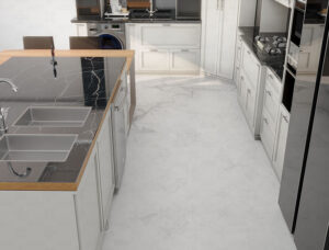 کابینت نئوکلاسیک سفید در آشپزخانه مدرن