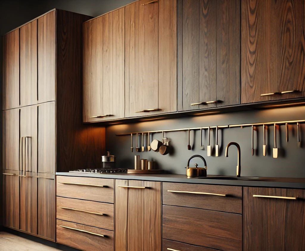 کابینت روکش چوب