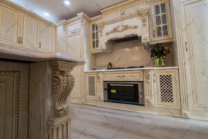 آشپزخانه کلاسیک با کابینت ممبران