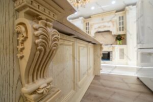 آشپزخانه کلاسیک با کابینت ممبران