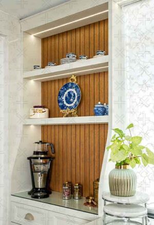 کابینت ممبران آشپزخانه سفیدسقفی