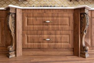 کابینت روکش چوب کلاسیک