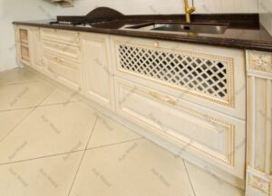 کابینت روکش چوب کرم