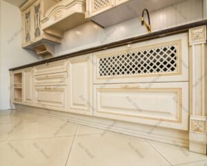 کابینت روکش چوب کرم