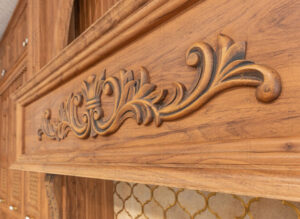 کابینت روکش چوب کلاسیک