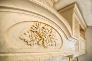 کابینت روکش چوب کرم