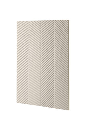 درب کابینت آکس چوب شیاردار رنگ کرم کد ۱۱۷۱