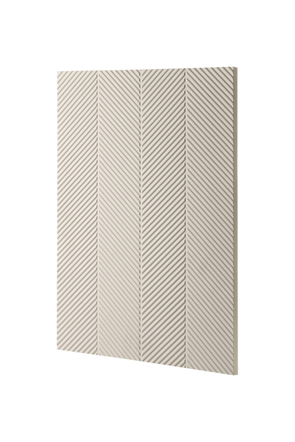 درب کابینت آکس چوب شیاردار رنگ کرم کد ۱۱۷۱