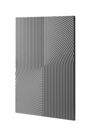 درب کابینت شیاردار رنگ طوسی برند آکس چوب کد ۱۱۹۱