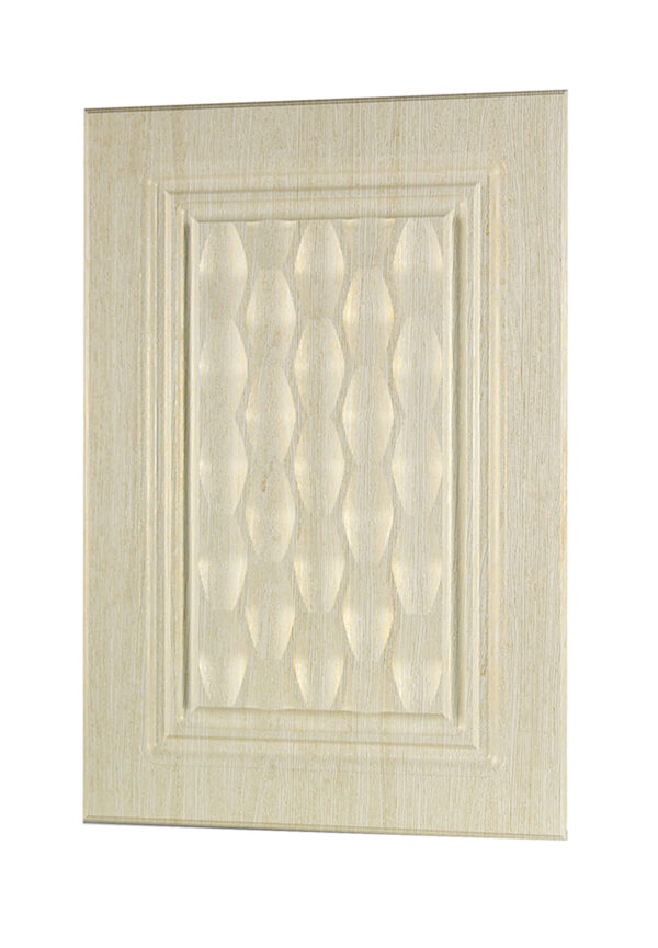 درب کابینت منبت کاری شده از برند آکس چوب رنگ کرم و طلایی کد ۱۰۴۵