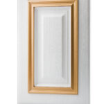 cabinet-door-1060 درب کابینت رنگ سفید طلایی کد ۱۰۶۰ از برند اکس چوب