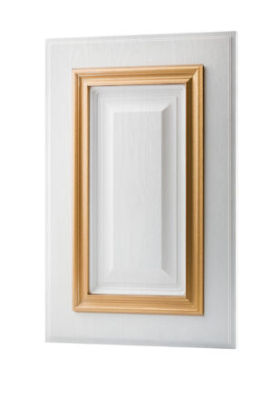 درب کابینت رنگ سفید طلایی کد ۱۰۶۰ از برند اکس چوب