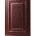 درب کابینت با زوکش چوب رنگ قهوه ای از برند آکس چوب کد ۱۰۶۸