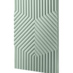 درب کابینت رنگ سبز شیاردار از برند آکس چوب کد ۱۱۷۵