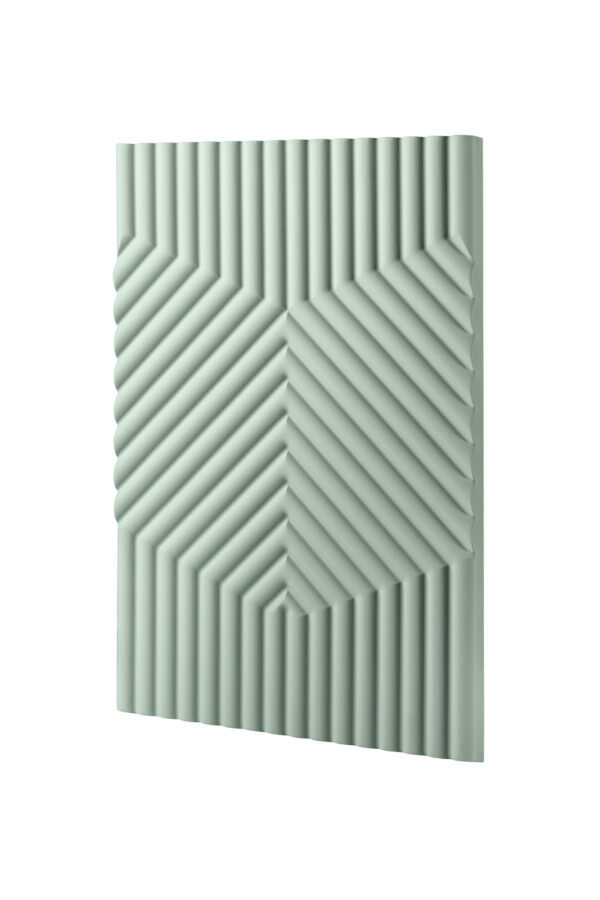 cabinet-door-1175 درب کابینت رنگ سبز شیاردار از برند آکس چوب کد ۱۱۷۵